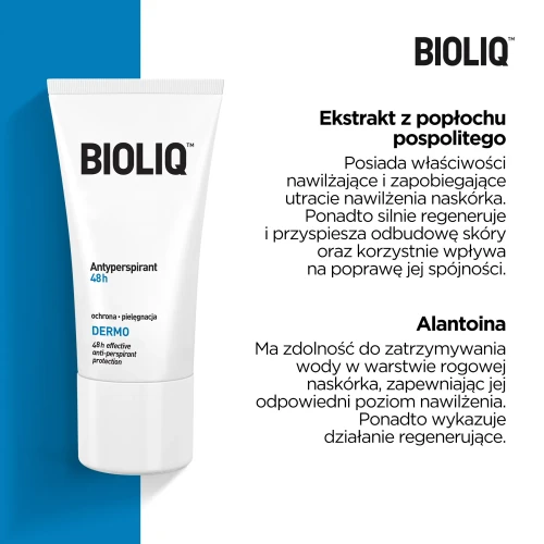Bioliq Dermo Antypersirant 48h, 50ml - Zapewnia ochronę przed poceniem oraz pielęgnuje skórę i łagodzi podrażnienia - 3