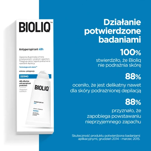 Bioliq Dermo Antypersirant 48h, 50ml - Zapewnia ochronę przed poceniem oraz pielęgnuje skórę i łagodzi podrażnienia - 6