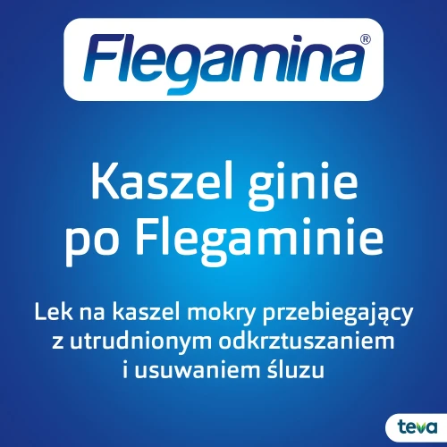 Flegamina Classic Junior o smaku truskawkowym 2 mg/5 ml, syrop 200 ml  - Ułatwia odkrztuszanie, oczyszcza oskrzela - 3