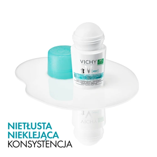 Vichy antyperspirant 48h, przeciw śladom na ubraniach, roll-on 50 ml  - Minimalizuje ryzyko powstawania śladów na ubraniach - 3