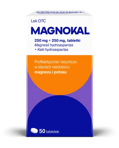 Magnokal tabletki, 50 sztuk - Profilaktycznn i lecznicze w stanach niedoboru magnezu i potasu - 2