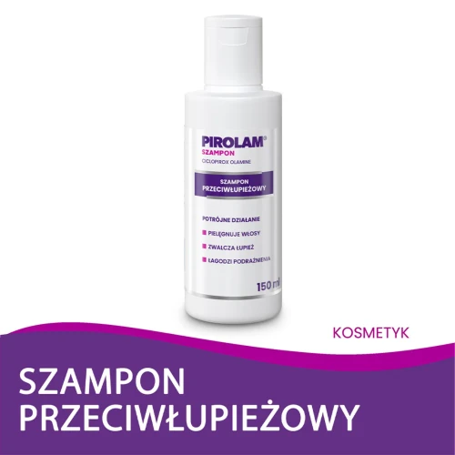 Pirolam, szampon przeciwłupieżowy z cyklopiroksolaminą, 150 ml - Zwalcza objawy i przyczyny łupieżu - 4