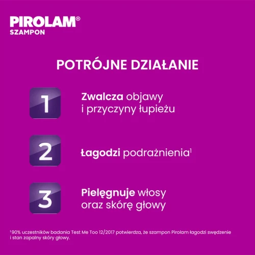 Pirolam, szampon przeciwłupieżowy z cyklopiroksolaminą, 150 ml - Zwalcza objawy i przyczyny łupieżu - 5