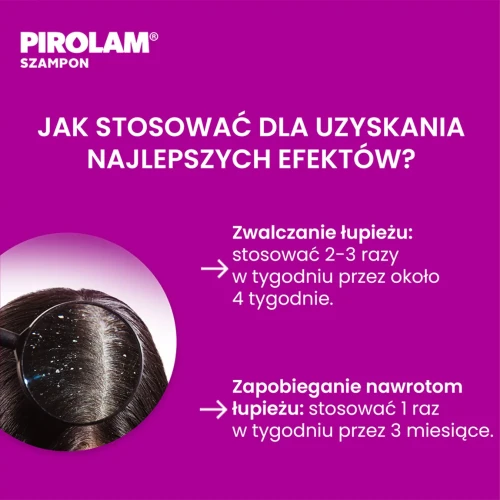 Pirolam, szampon przeciwłupieżowy z cyklopiroksolaminą, 150 ml - Zwalcza objawy i przyczyny łupieżu - 7