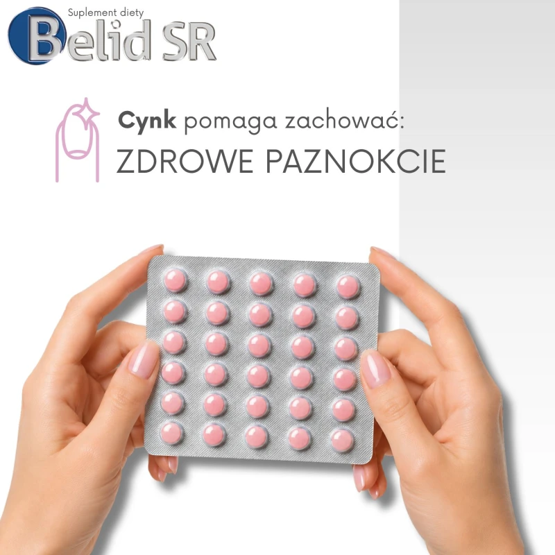 Belid SR, 60 tabletek - Biotyna i cynk na włosy, skórę i paznokcie - 4