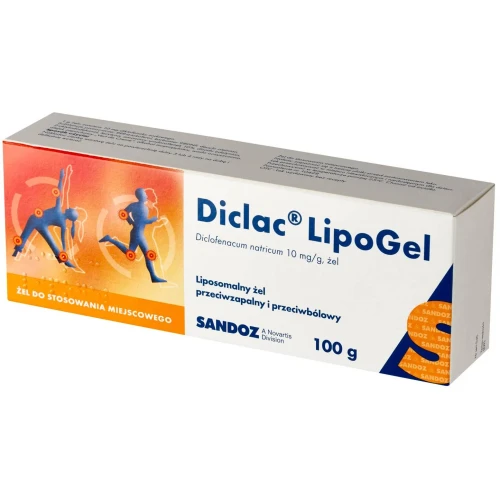 Diclac LipoGel, 10mg/g, żel, 100g - Łagodzi ból i miejscowe stany zapalne - 1