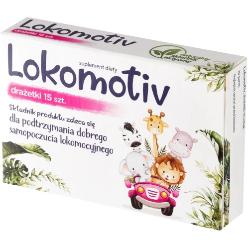 Lokomotiv, 15 drażetek - Z wyciągiem z kłącza imbiru  - 1