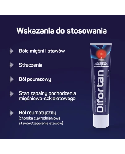 Difortan żel, 100 g  - Przeciwbólowy oraz zmniejszający obrzęk i stan zapalny - 3