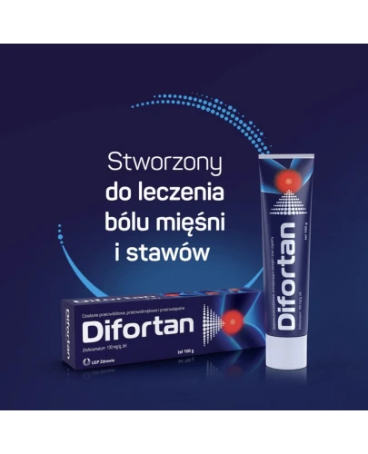 Difortan żel, 100 g  - Przeciwbólowy oraz zmniejszający obrzęk i stan zapalny - 4