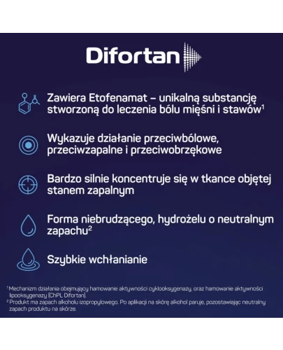 Difortan żel, 100 g  - Przeciwbólowy oraz zmniejszający obrzęk i stan zapalny - 5