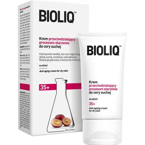Bioliq 35+, krem przeciwdziałający procesom starzenia do cery suchej, 50ml - Redukuje zmarszczki mimiczne, nawilża i regeneruje skórę - 2