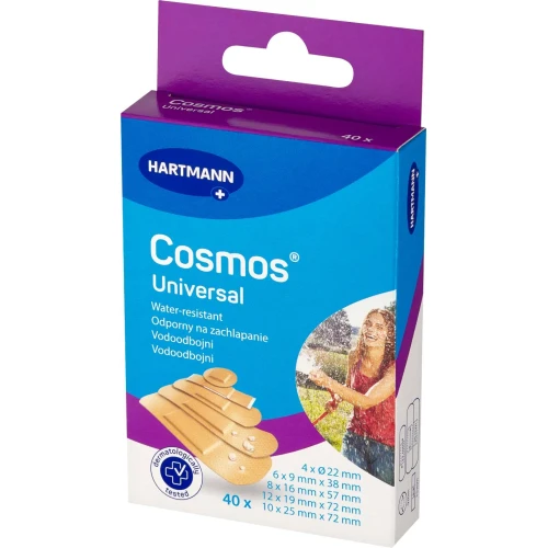 Cosmos Universal, 40 sztuk - Plastry odporne na zachlapanie w 5 różnych kształtach - 1