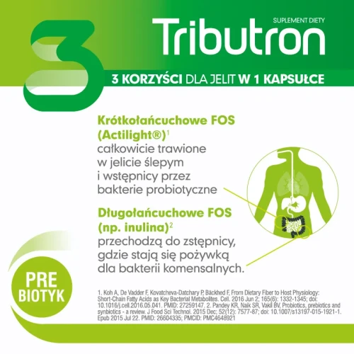 Tributron, 30 kapsułek - Probiotyk z maślanem sodu, który wspiera prawidłową pracę jelit - 4