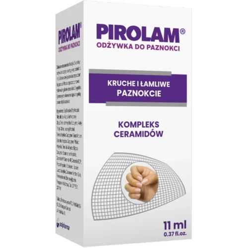 Pirolam Odżywka do paznokci, 11 ml - Lakier z ceramidami na kruche i łamliwe paznokcie - 1