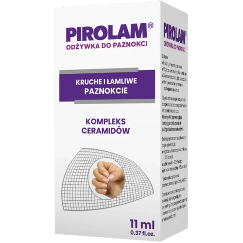 Pirolam Odżywka do paznokci, 11 ml - Lakier z ceramidami na kruche i łamliwe paznokcie - 2