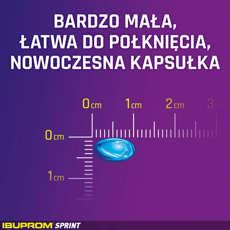 Ibuprom Sprint, 24 kapsułki - O działaniu przeciwbólowym, przeciwgorączkowym i przeciwzapalnym - 1