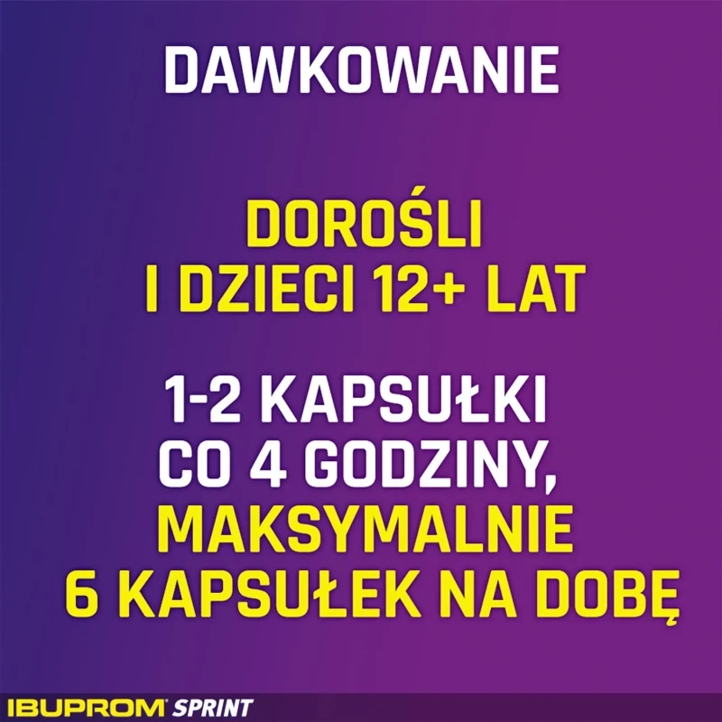 Ibuprom Sprint, 24 kapsułki - O działaniu przeciwbólowym, przeciwgorączkowym i przeciwzapalnym - 2