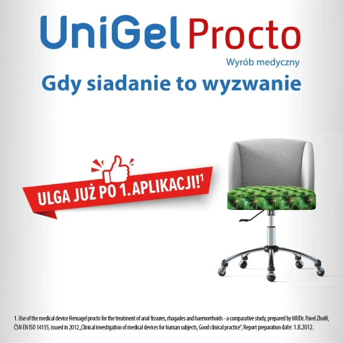 UniGel Procto, 10 czopków doodbytniczych - Wspomagają proces gojenia szczelin odbytu i hemoroidów - 2