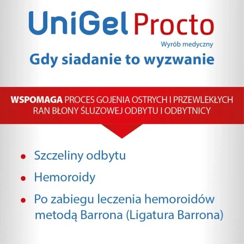 UniGel Procto, 10 czopków doodbytniczych - Wspomagają proces gojenia szczelin odbytu i hemoroidów - 3