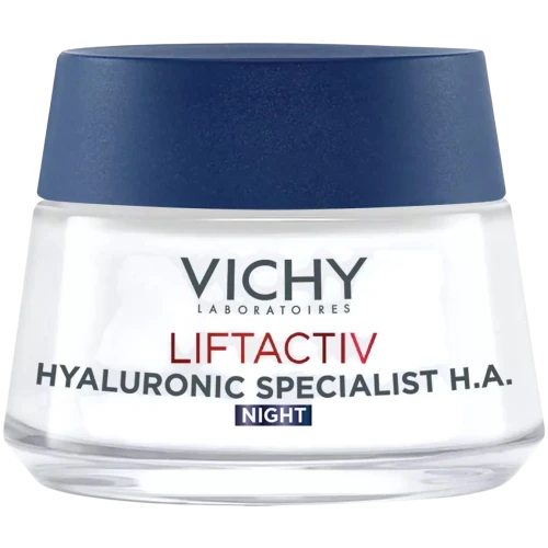 Vichy Liftactiv Hyaluronic Specialist H.A. krem na noc, 50 ml - Ujędrnia skórę i zapewnia efekt liftingu - 1