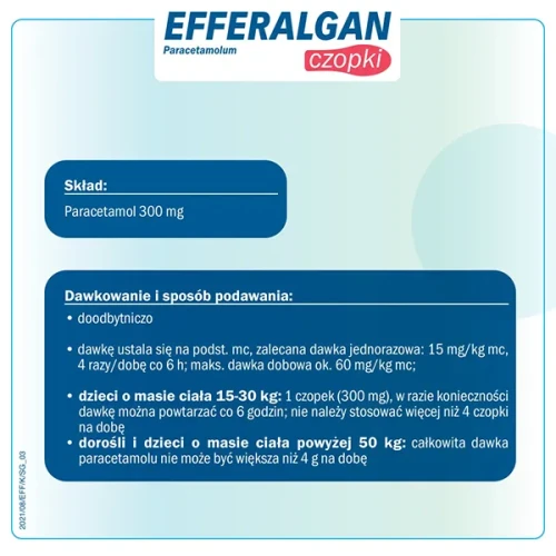 Efferalgan, 300 mg, 10 czopków doodbytniczych - Z paracetamolem o działaniu przeciwbólowym i przeciwgorączkowym - 2