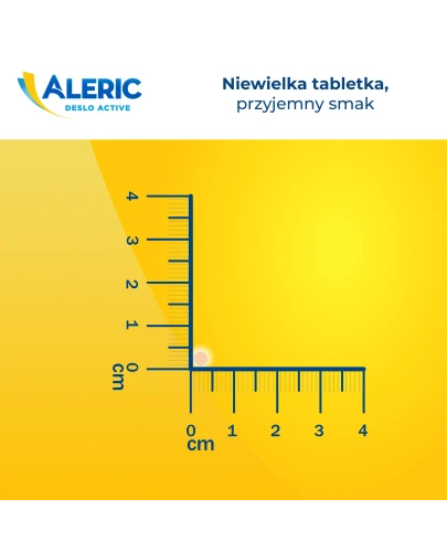 Aleric Deslo Active 5 mg, 10 tabletek ulegających rozpadowi w jamie ustnej - Z desloratadyną dla dorosłych i młodzieży od 12. roku życia - 4