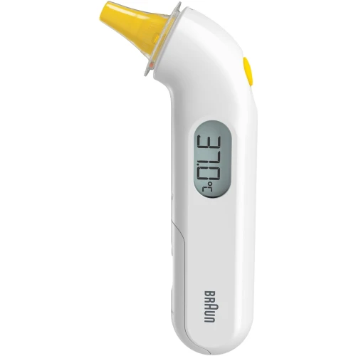 Braun ThermoScan 3 IRT3030, termometr elektroniczny do ucha, 1 sztuka - Do pomiaru temperatury ciała niemowląt - 1