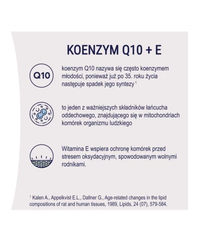 Naturell Koenzym Q-10 30 mg + Witamina E, 60 kapsułek - Dla osóbą z obniżoną naturalną syntezą koenzymu Q10 - 3