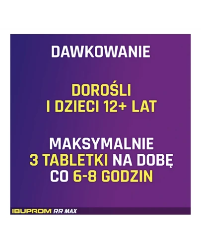 Ibuprom RR Max 400 mg, 12 tabletek - O działaniu przeciwbólowym, przeciwgorączkowym i przeciwzapalnym - 2