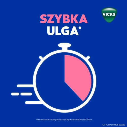 Nasivin Vicks Baby 0,1 mg/ml, krople do nosa 5 ml - Dla niemowląt powyżej 3. miesiąca życia do ukończenia 1. roku życia - 6