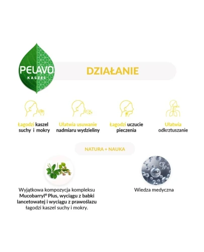 Pelavo Kaszel suchy i mokry syrop, 175 ml - Na kaszel suchy i mokry dla dzieci od 1. roku życia - 2