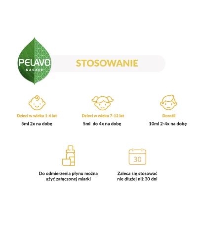 Pelavo Kaszel suchy i mokry syrop, 175 ml - Na kaszel suchy i mokry dla dzieci od 1. roku życia - 3