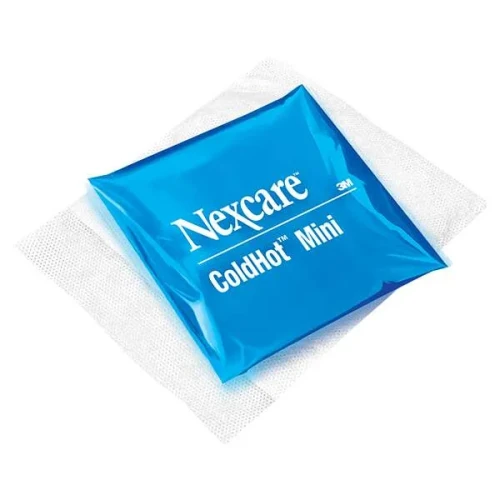 Nexcare ColdHot Mini, okład żelowy ciepło-zimno 11 cm x 12 cm, 1 sztuka - Okład ciepło-zimny wielokrotnego użytku z żelowym wkładem - 3