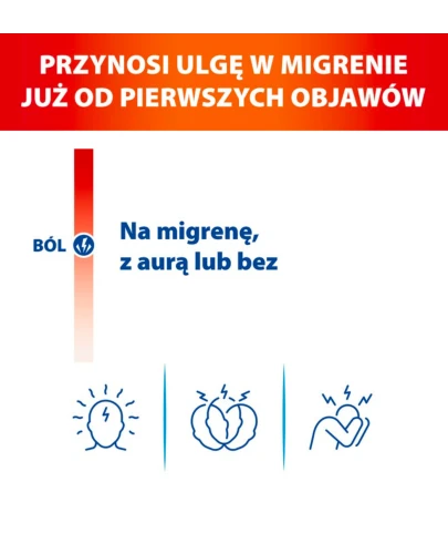 APAP migrena tabletki powlekane, 10 sztuk - W doraźnym leczeniu bólu głowy oraz napadów migreny - 1