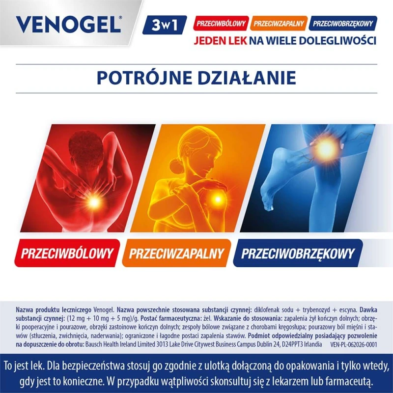 Venogel żel, 50 g - Działa przeciwbólowo, przeciwzapalnie i przeciwobrzękowo - 7