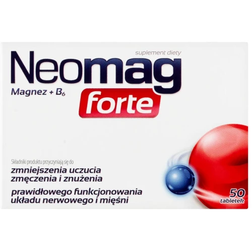 Neomag Forte, 50 tabletek - Suplement diety z magnezem. - 1