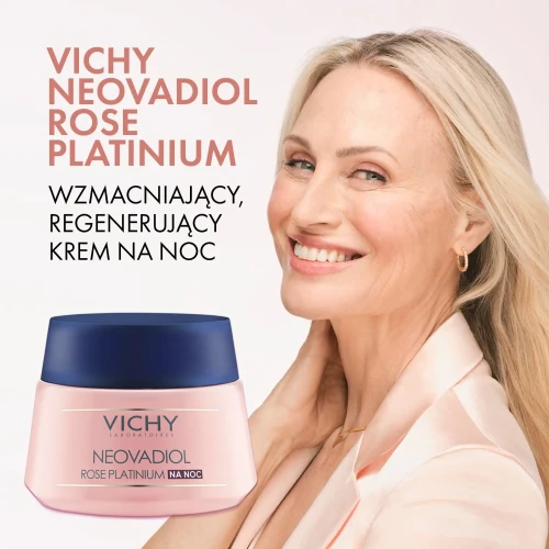 Vichy Neovadiol Rose Platinium krem na noc, 50 ml - Rewitalizujący i ujędrniający do skóry dojrzałej po 60 roku życia - 3