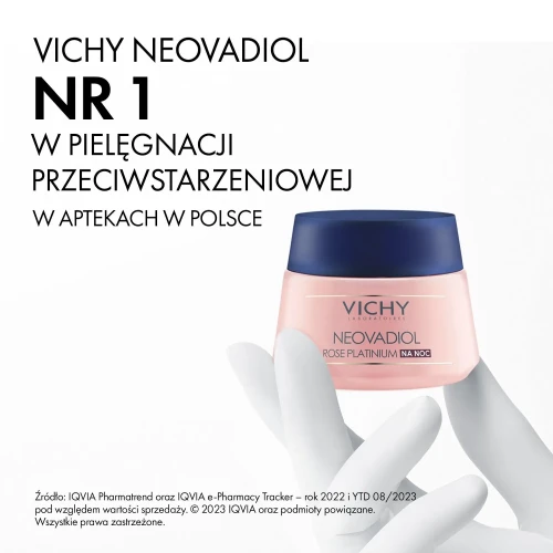 Vichy Neovadiol Rose Platinium krem na noc, 50 ml - Rewitalizujący i ujędrniający do skóry dojrzałej po 60 roku życia - 5