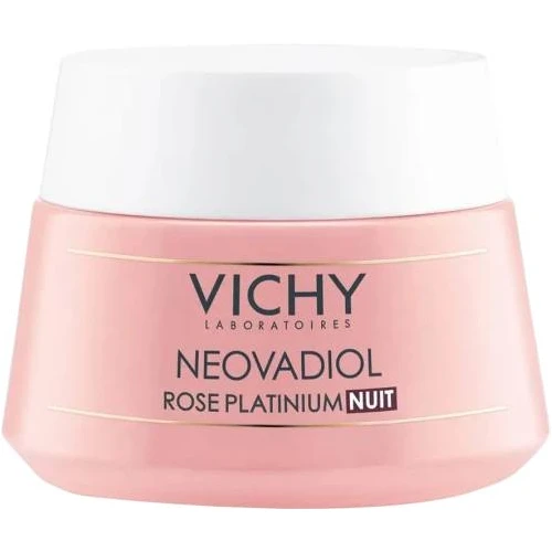 Vichy Neovadiol Rose Platinium krem na noc, 50 ml - Rewitalizujący i ujędrniający do skóry dojrzałej po 60 roku życia - 1
