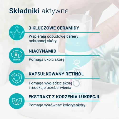 CeraVe Odbudowujące serum z retinolem, 30 ml - Redukcja przebarwień i odbudowa bariery ochronnej skóry - 3