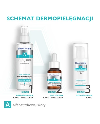 Pharmaceris A A&E-Sensilix, duo koncentrat z wit. A i E, 30 ml - Kuracja regenerująca do skóry alergicznej i wrażliwej - 3