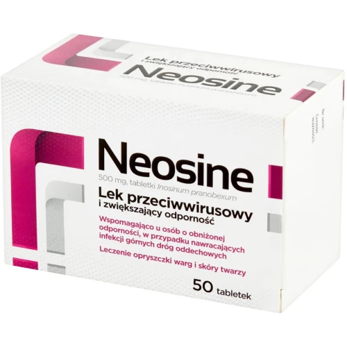 Neosine 50 tabletek - Inosinum pranobexum 500  mg - 1