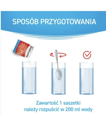 Stoperan Elektrolity smak pomarańczowy, 7 saszetek - Proszek do rozpuszczania w wodzie, dla dzieci od 3. roku życia i dorosłych z biegunką - 3