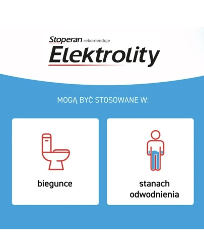 Stoperan Elektrolity smak pomarańczowy, 7 saszetek - Proszek do rozpuszczania w wodzie, dla dzieci od 3. roku życia i dorosłych z biegunką - 4