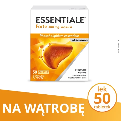 Essentiale Forte, 300 mg, 50 kapsułek - Roślinny lek stosowanym w chorobach wątroby - 1