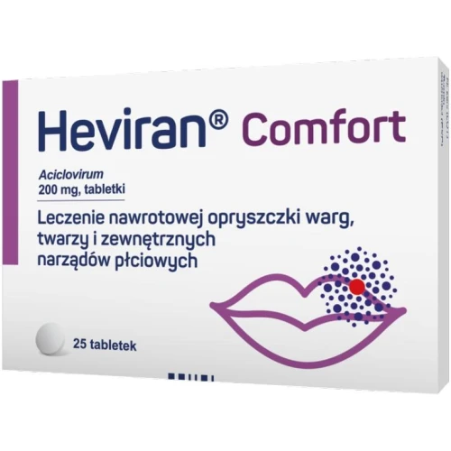 Heviran Comfort 200mg, 25 tabletek - Z acyklowirem o działaniu przeciwwirusowym - 4