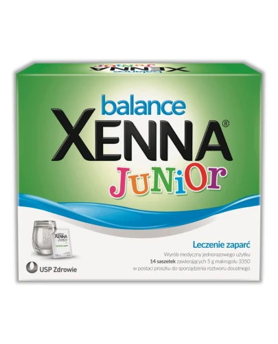 Xenna Balance Junior, proszek do sporządzenia roztworu doustnego 14 saszetek - Które w naturalny sposób regulują pracę jelit - 1