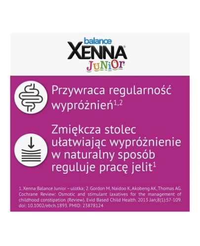 Xenna Balance Junior, proszek do sporządzenia roztworu doustnego 14 saszetek - Które w naturalny sposób regulują pracę jelit - 2