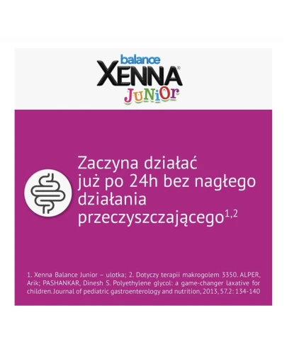 Xenna Balance Junior, proszek do sporządzenia roztworu doustnego 14 saszetek - Które w naturalny sposób regulują pracę jelit - 3