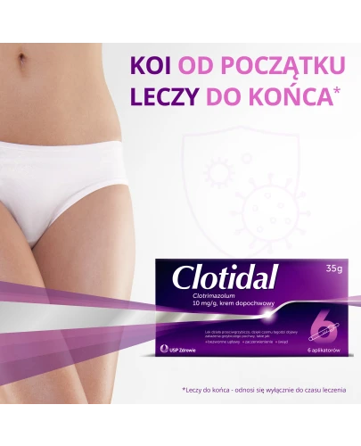 Clotidal krem dopochwowy, 35 g - Który stosuje się w leczeniu grzybiczego zapalenia błon śluzowych narządów płciowych - 4